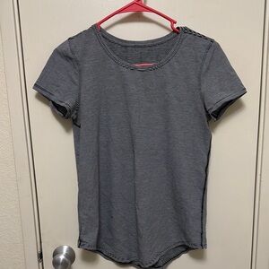 Striped Black and White Women's Top